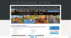 Desktop Screenshot of paradiseinthepines.com